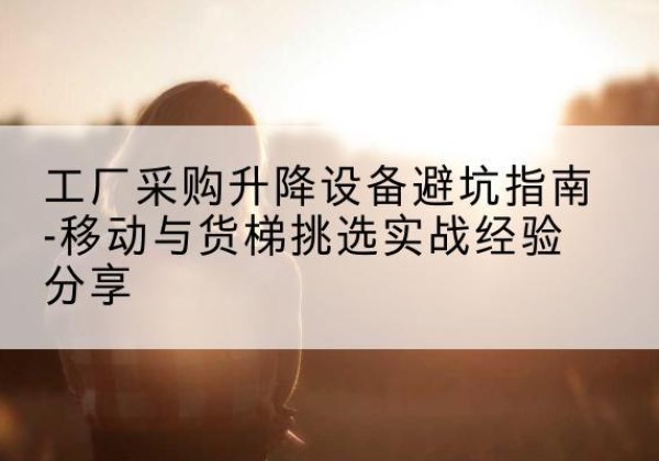 巍山移动式升降机怎么选-工厂采购升降设备避坑指南-移动与货梯挑选实战经验分享